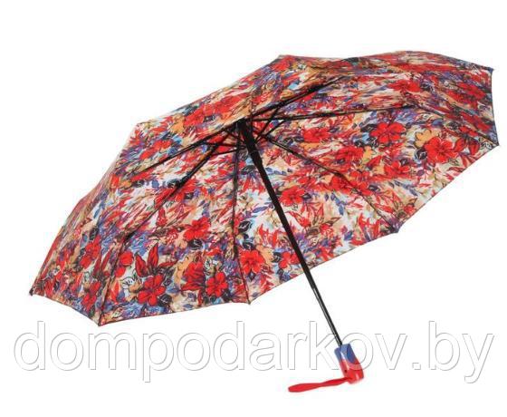 Зонт автоматический "Цветочное ассорти", R=55см, разноцветный