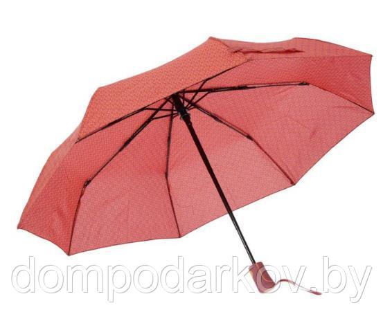 Зонт автоматический, R=55см, цвет бордовый - фото 2 - id-p76560768