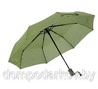 Зонт автоматический, R=55см, цвет зелёный, фото 2