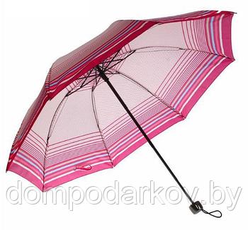 Зонт механический, R=53см, цвет розовый