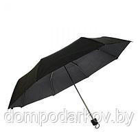 Зонт механический, однотонный, R=48см, цвет чёрный, фото 2