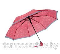 Зонт полуавтомат, R=55см, цвет розовый, фото 2