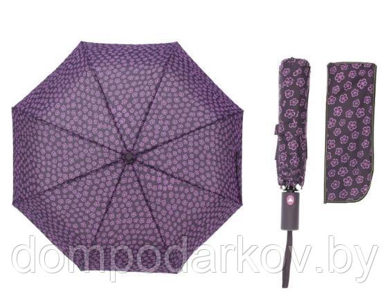 Зонт полуавтомат, R=55см, цвет фиолетовый - фото 1 - id-p76560804