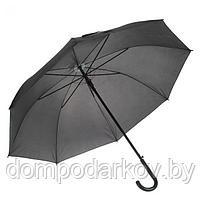 Зонт полуавтоматический "Классика", трость, R=58см, цвет чёрный, фото 2