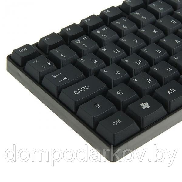 Клавиатура Perfeo DOMINO стандартная, USB, чёрная - фото 3 - id-p76560847