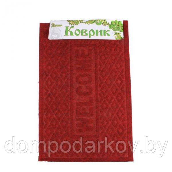 Коврик придверный 40х60 см "Welcome. Ромбы", цвет МИКС - фото 4 - id-p76560876