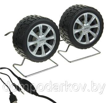 Колонки Perfeo WHEELS 2.0, 2х3 Вт, USB