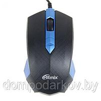 Компьютерная мышь RITMIX ROM-202, проводная, USB, 1000 dpi, синяя, фото 3