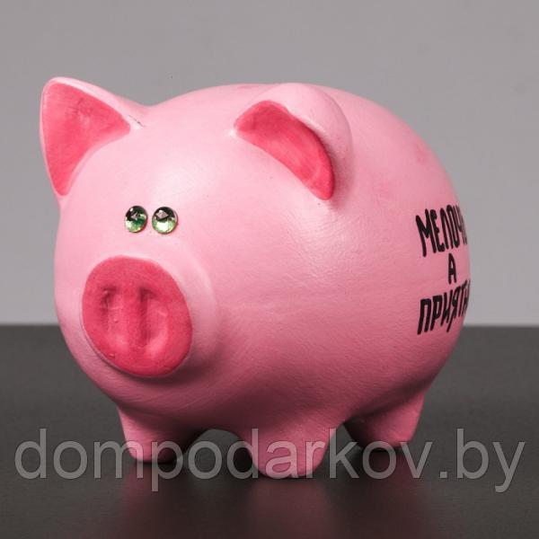 Копилка "Свинка" (Хочу разбогатеть), розовая - фото 1 - id-p76560971