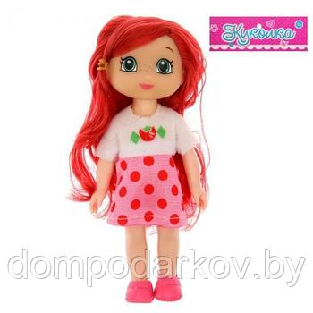 Кукла "Милашка", в платье, с цветными волосами, МИКС