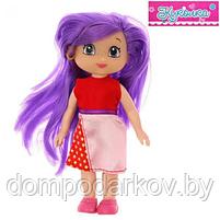 Кукла "Милашка", в платье, с цветными волосами, МИКС, фото 4