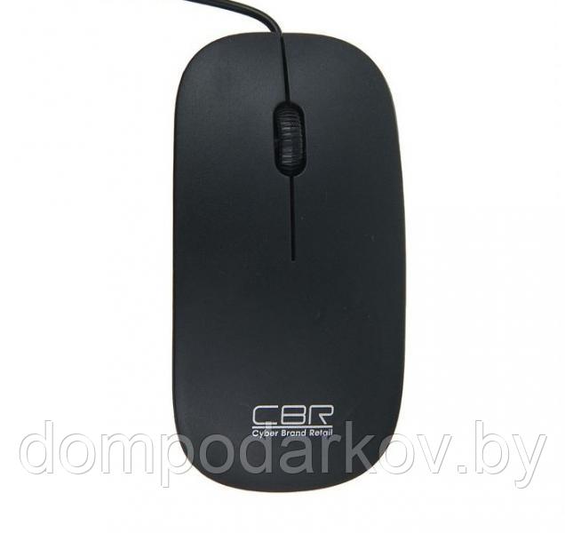 Мышь CBR CM 104 Black, оптическая, проводная, 1200 dpi, провод 1.2 м, USB, черная - фото 3 - id-p76561373