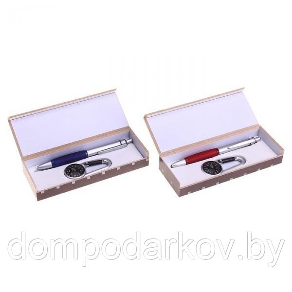 Набор подарочный 2в1: ручка, карабин-компас, цвета микс - фото 4 - id-p76561454