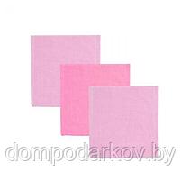 Набор полотенец "Collorista" Lily white- pink 30 х 30см - 3 шт., фото 2