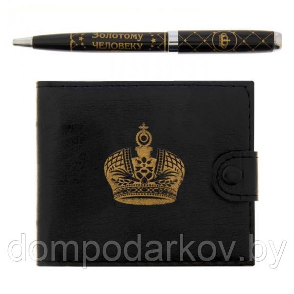 Подарочный набор "Золотому человеку": кошелёк и ручка - фото 3 - id-p76561618