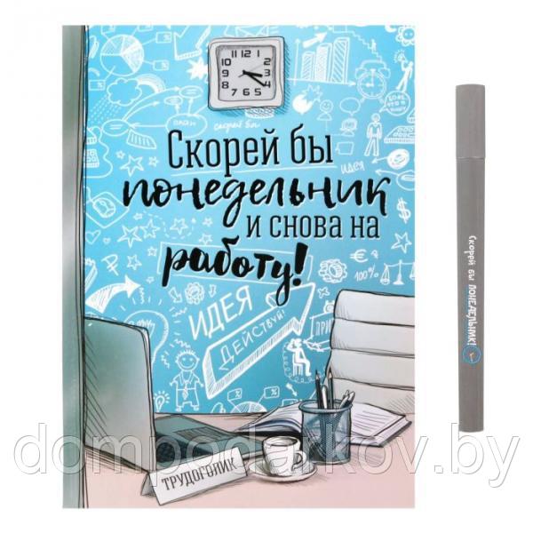 Подарочный набор "С пожеланием успехов в работе": ежедневник 80 листов, А5, ручка - фото 3 - id-p76561626