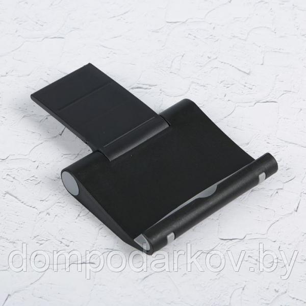 Подставка для телефона и планшета, регулируемый угол наклона, чёрный - фото 3 - id-p76561675