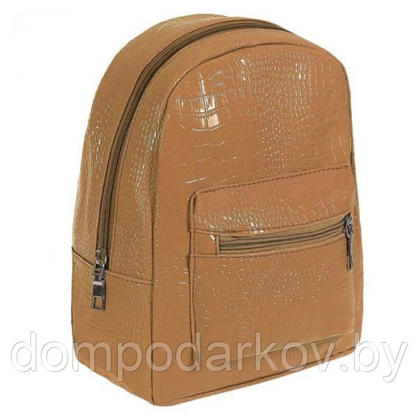 Рюкзак "Лейсан", 1 отдел на клапане, наружный карман, хаки - фото 2 - id-p76561764