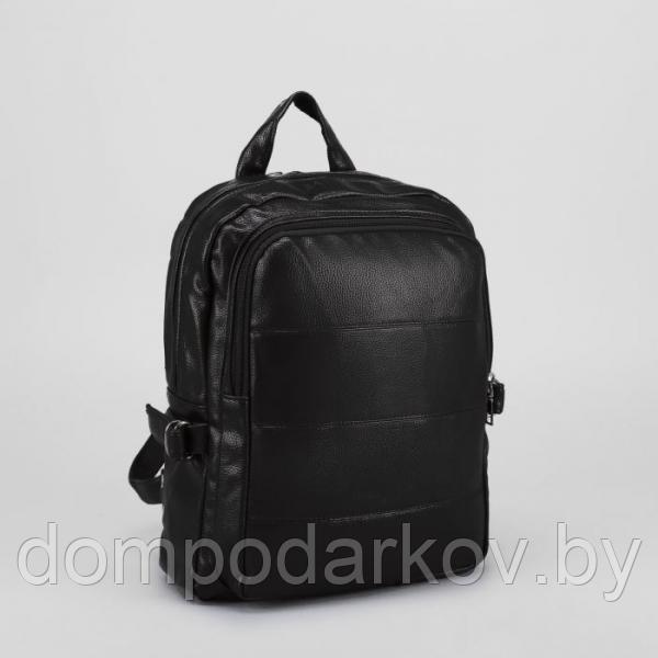 Рюкзак мол L-811, 27*9*35, отд на молнии, н/карман, черный - фото 2 - id-p76561788