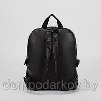 Рюкзак мол L-811, 27*9*35, отд на молнии, н/карман, черный, фото 3