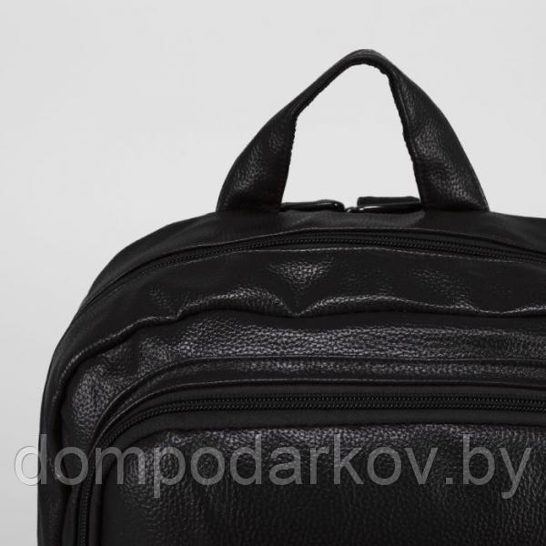 Рюкзак мол L-811, 27*9*35, отд на молнии, н/карман, черный - фото 4 - id-p76561788