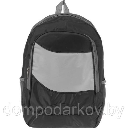Рюкзак молодёжный "Классика", 1 отдел, 2 наружных и 2 боковых кармана, чёрный - фото 1 - id-p76561807