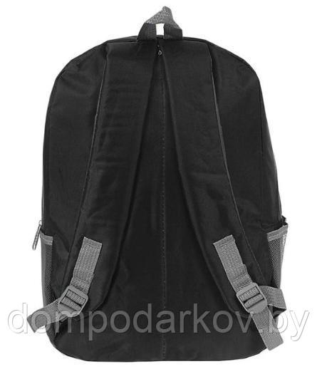 Рюкзак молодёжный "Классика", 1 отдел, 2 наружных и 2 боковых кармана, чёрный - фото 3 - id-p76561807