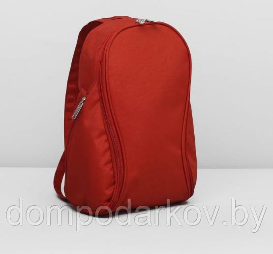 Рюкзак молодёжный на молнии, 1 отдел, 2 наружных кармана, оранжевый - фото 2 - id-p76561827