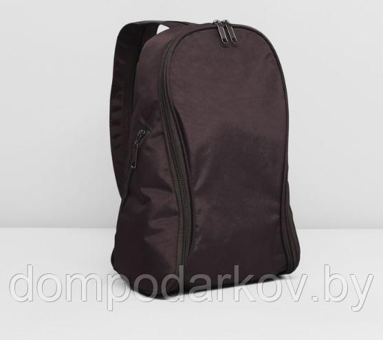 Рюкзак молодёжный на молнии, 1 отдел, 2 наружных кармана, цвет тёмно-зелёный - фото 2 - id-p76561831