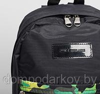 Рюкзак молодёжный на молнии, 1 отдел, наружный карман, камуфляж зелёный, фото 4