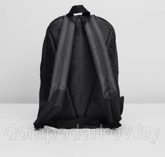 Рюкзак молодёжный на молнии, 1 отдел, наружный карман, цвет голубой - фото 3 - id-p76561841