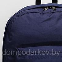 Рюкзак молодёжный на молнии, 1 отдел, наружный карман, цвет синий, фото 4