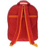 Рюкзак молодёжный на молнии, 2 отдела, красный/оранжевый, фото 7