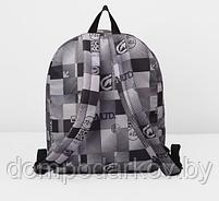 Рюкзак на молнии, 1 отдел, наружный карман, цвет серый, фото 5