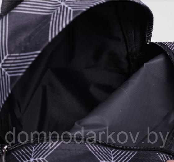 Рюкзак на молнии, 1 отдел, наружный карман, цвет чёрный - фото 5 - id-p76561859