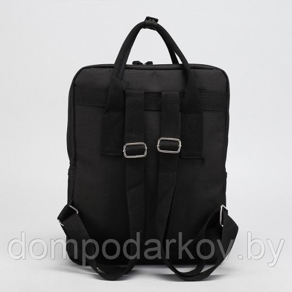 Рюкзак-сумка Мороженое, 27*13*35см, отдел на молнии, н/карман, черный - фото 3 - id-p76561864