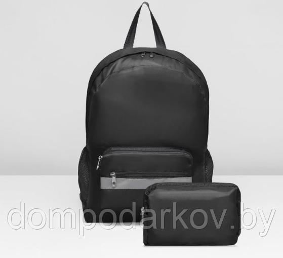 Рюкзак-трансформер на молнии, наружный карман, цвет чёрный - фото 4 - id-p76561865