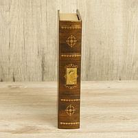 Сейф-книга дерево "Вельможа" кожзам 24х16х5 см, фото 5