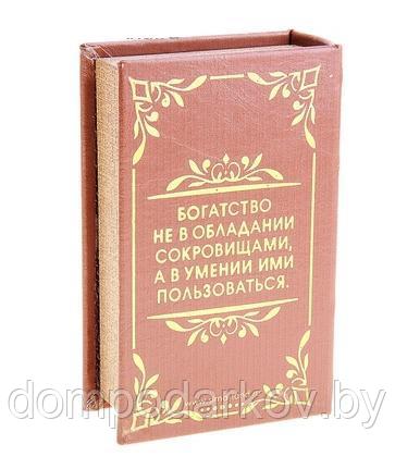 Сейф-книга кожа "Энциклопедия богатства" - фото 3 - id-p76561903