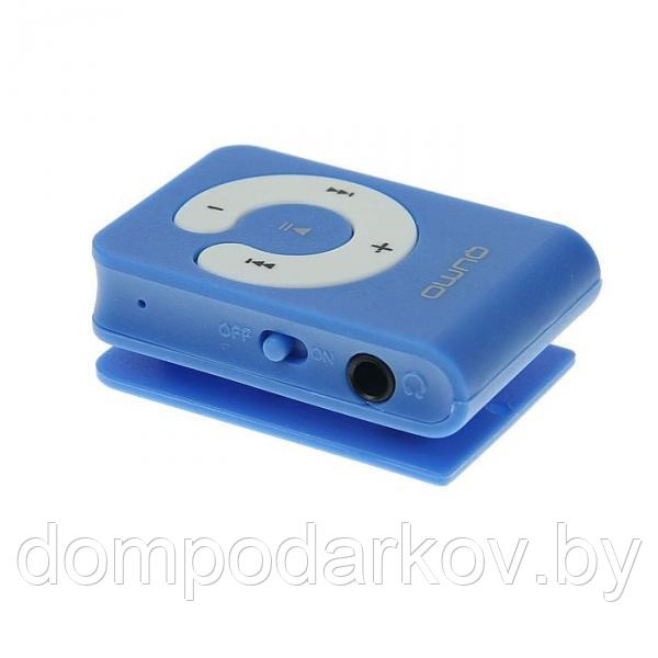 MP3 плеер Qumo HIT!, Micro SD до 32 ГБ, голубой - фото 2 - id-p76562315