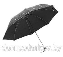 Зонт механический, R=55см, цвет коричневый, фото 2