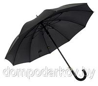 Зонт-трость полуавтомат, R=53см, цвет чёрный, фото 2
