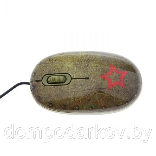 Мышь CBR Tank Battle, оптическая, проводная, 1200 dpi, с ковриком, USB - фото 4 - id-p76562457