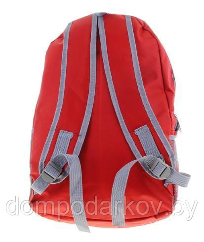 Рюкзак молодёжный Sport, 1 отдел, 3 наружных и 2 боковых кармана, цвет красный - фото 3 - id-p76562562