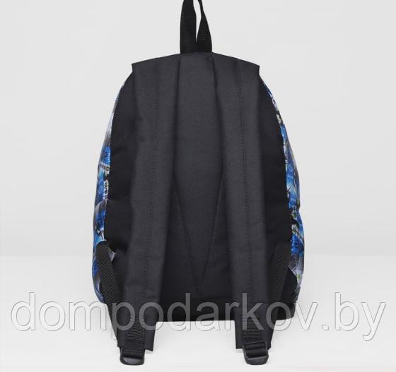 Рюкзак молодёжный на молнии, 1 отдел, наружный карман, цвет чёрный - фото 3 - id-p76562569
