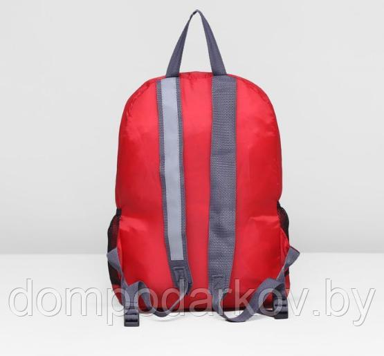 Рюкзак-трансформер на молнии, наружный карман, цвет красный - фото 3 - id-p76562576