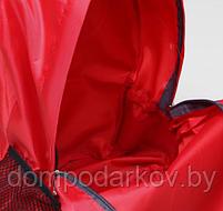 Рюкзак-трансформер на молнии, наружный карман, цвет красный, фото 5