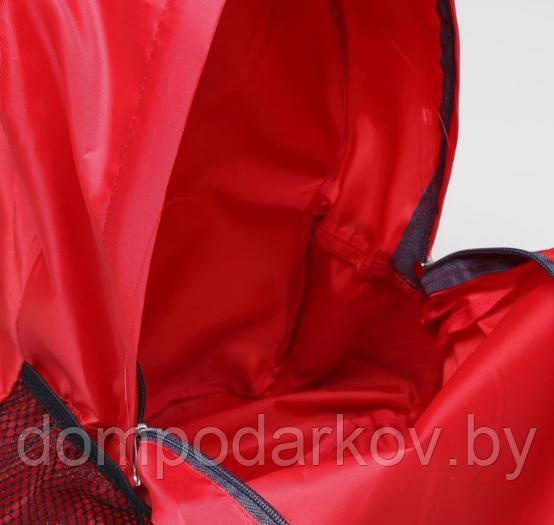 Рюкзак-трансформер на молнии, наружный карман, цвет красный - фото 5 - id-p76562576