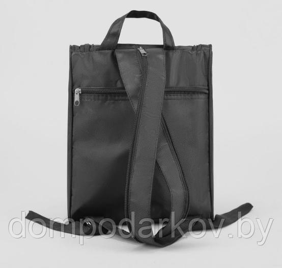 Рюкзак молодежный С126, 22*13*30, 1 отд на молнии, н/карман, чёрный - фото 3 - id-p76562572