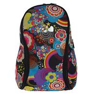 Рюкзак на молнии, 1 отдел, 2 наружных кармана, разноцветный